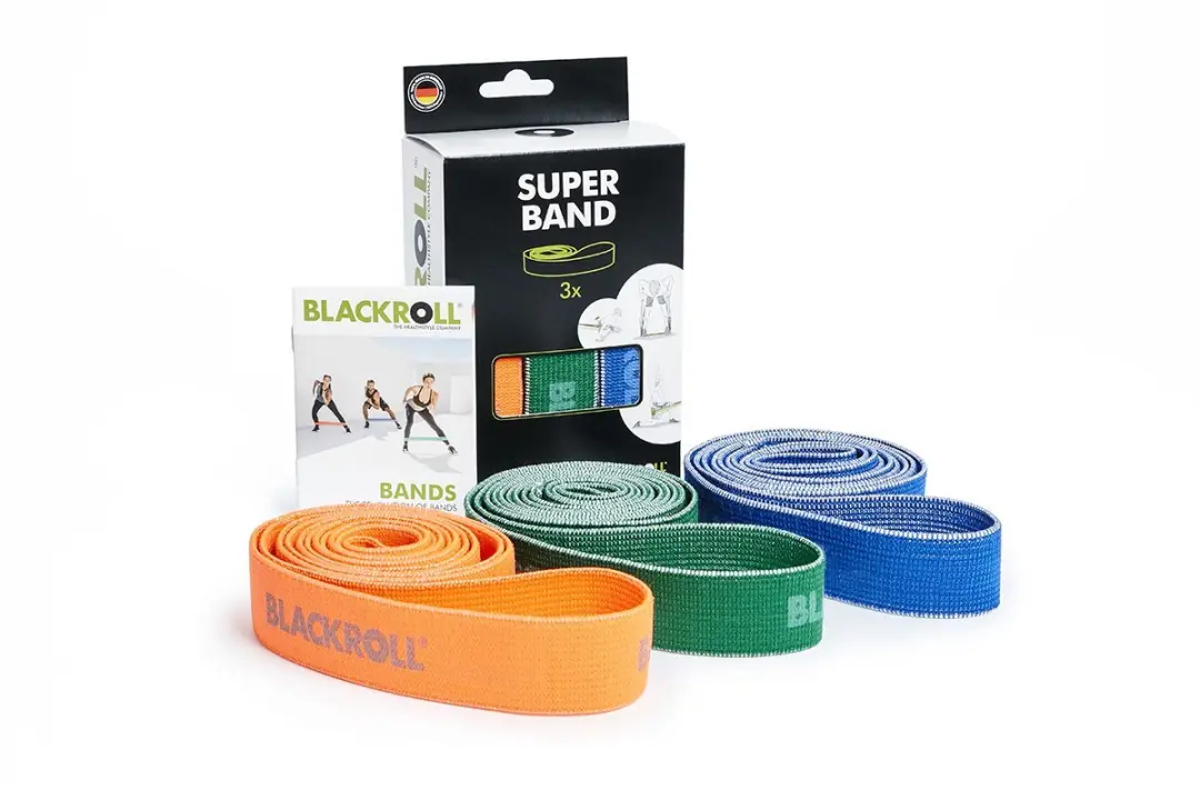 BLACKROLL Super Band Set 104cm - 3 Stuks - Oranje/Blauw/ Groen - afbeelding 6 van 6