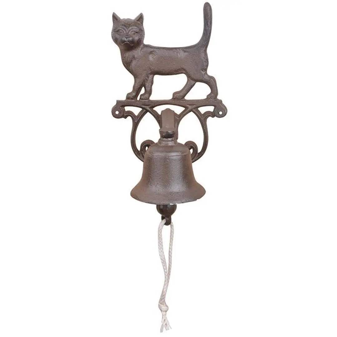 Esschert Design Deurbel Poes Gietijzer - 3 Stuks