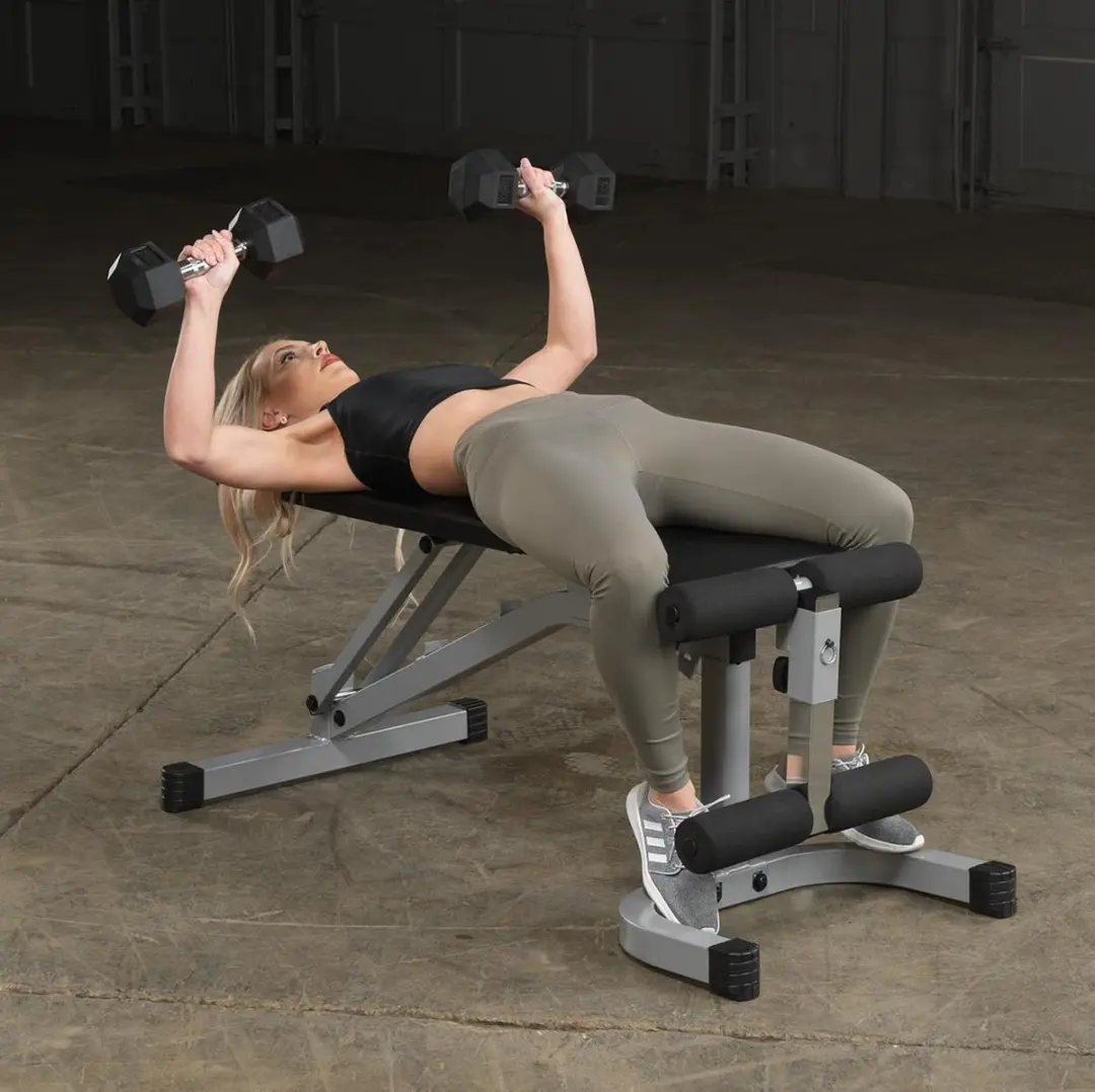 Body-Solid PFID130X Flat Incline/Decline Bench - Grijs