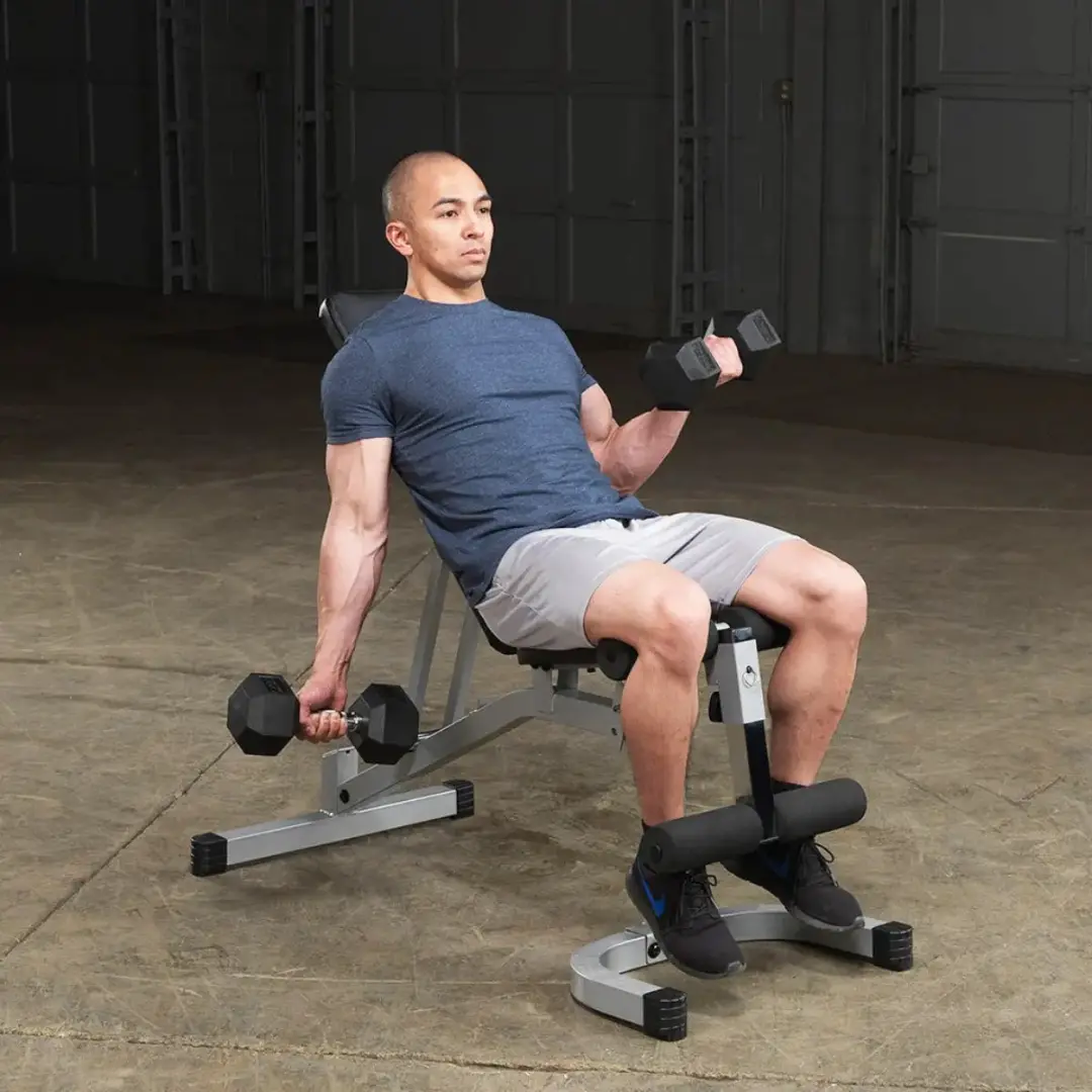 Body-Solid PFID130X Flat Incline/Decline Bench - Grijs
