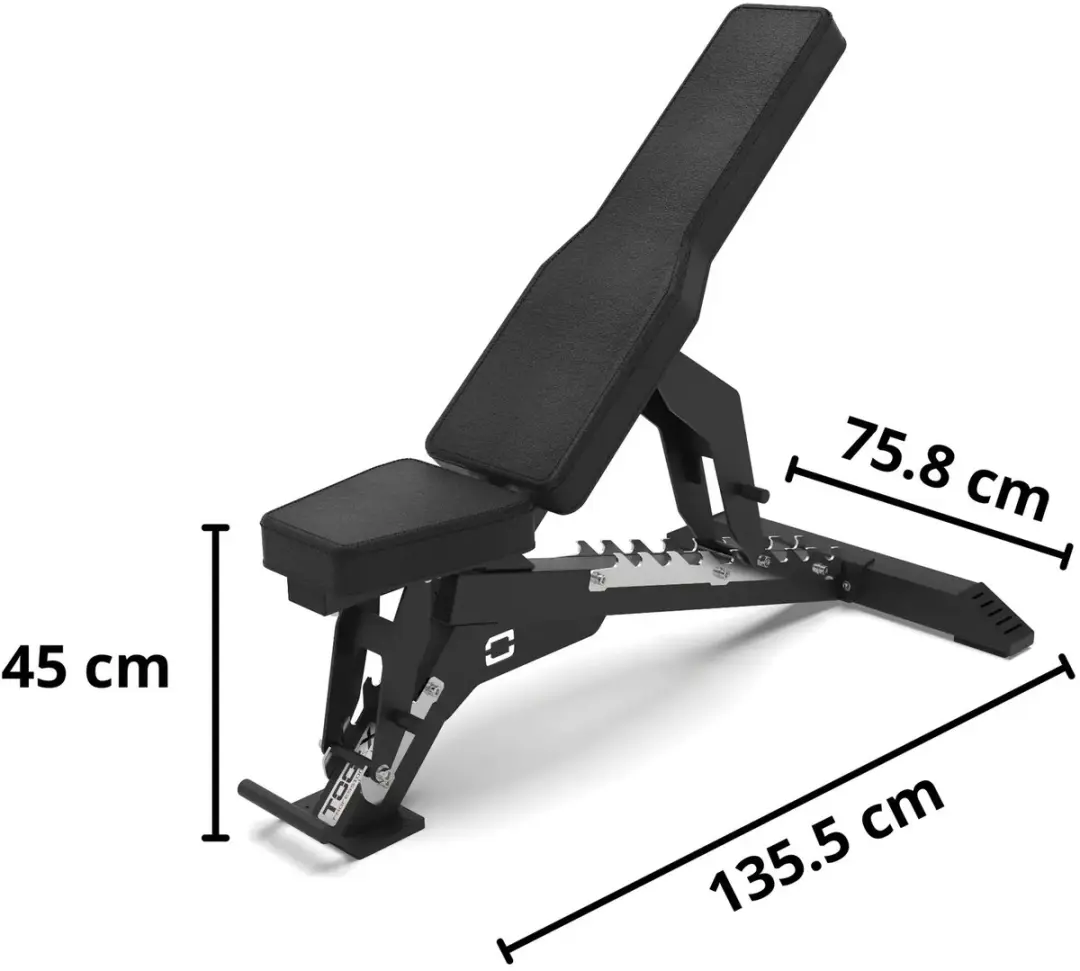 Toorx WBX-950 FID Bench Pro Fitnessbank - Verstelbaar - Zwart