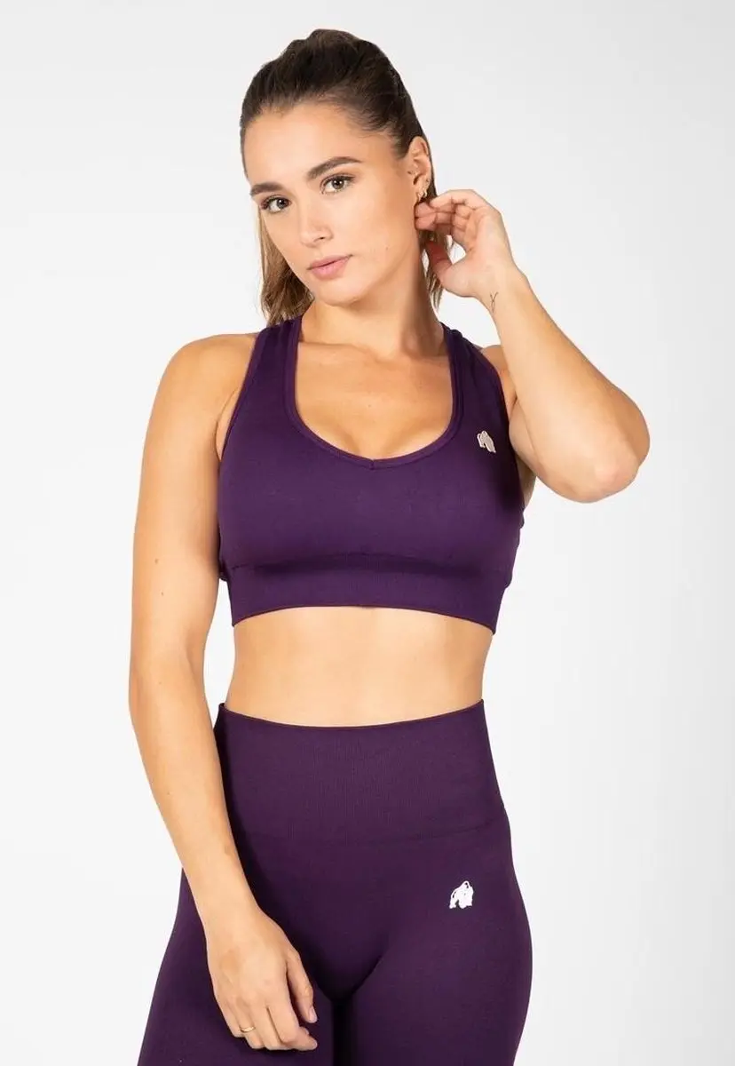 Gorilla Wear Neiro Seamless Sportbeha - Paars