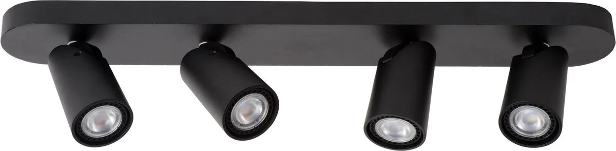 Lucide Xyrus Plafondspot LED Dim to Warm 4x5W - Zwart
