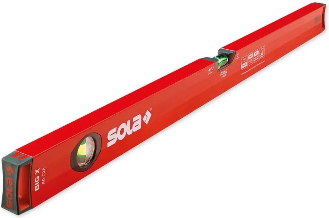 Sola Waterpas BIG X 80cm - Geel - 2 Libellen