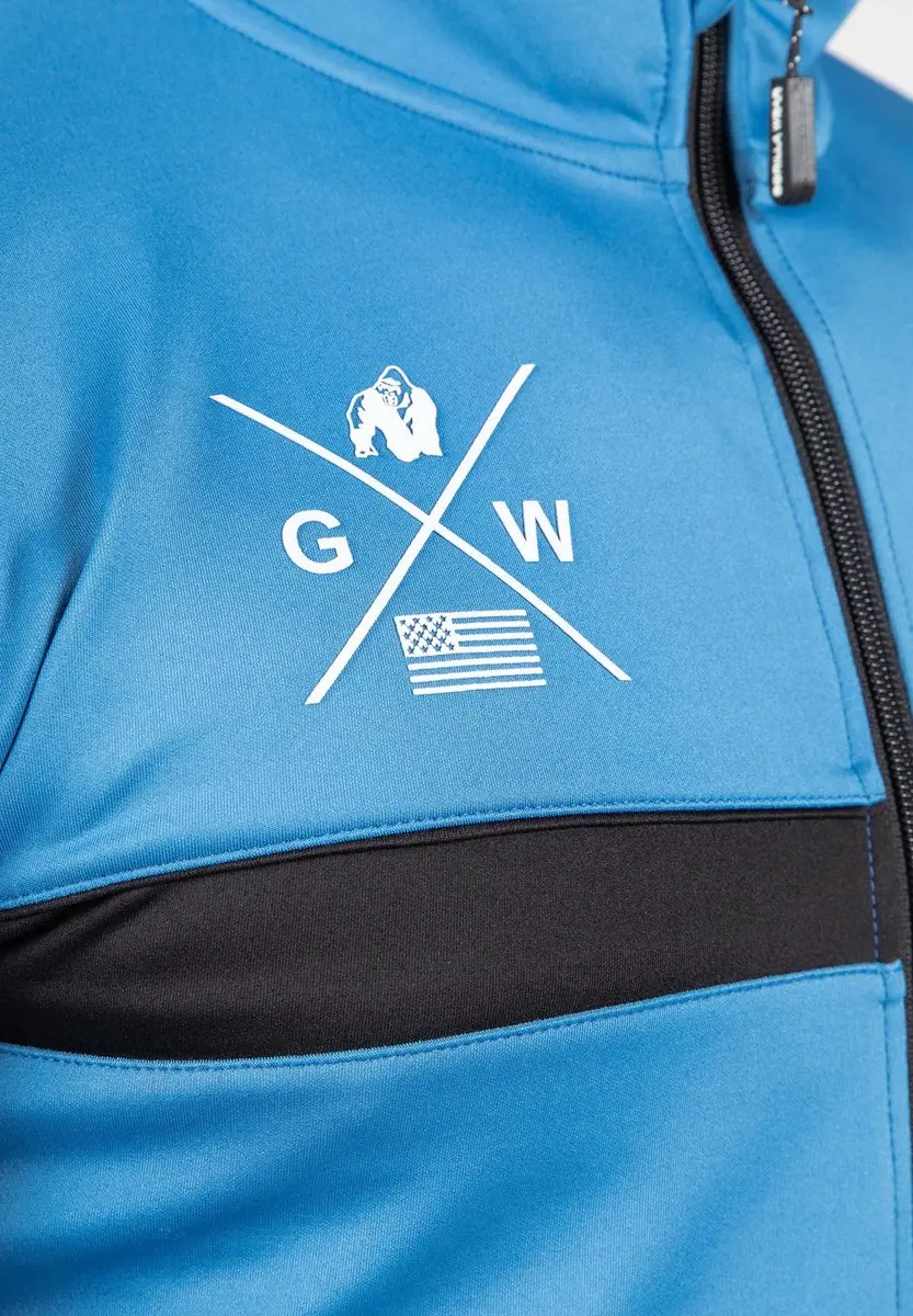 Gorilla Wear Vernon Trainingsjas 3XL - Blauw