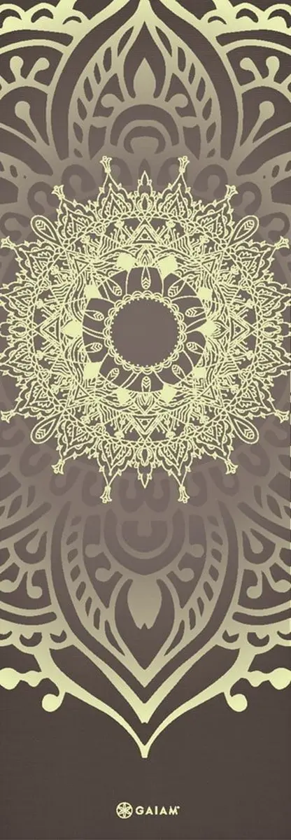 Gaiam Yoga Mat Cool Matcha Sundial Layers 5mm