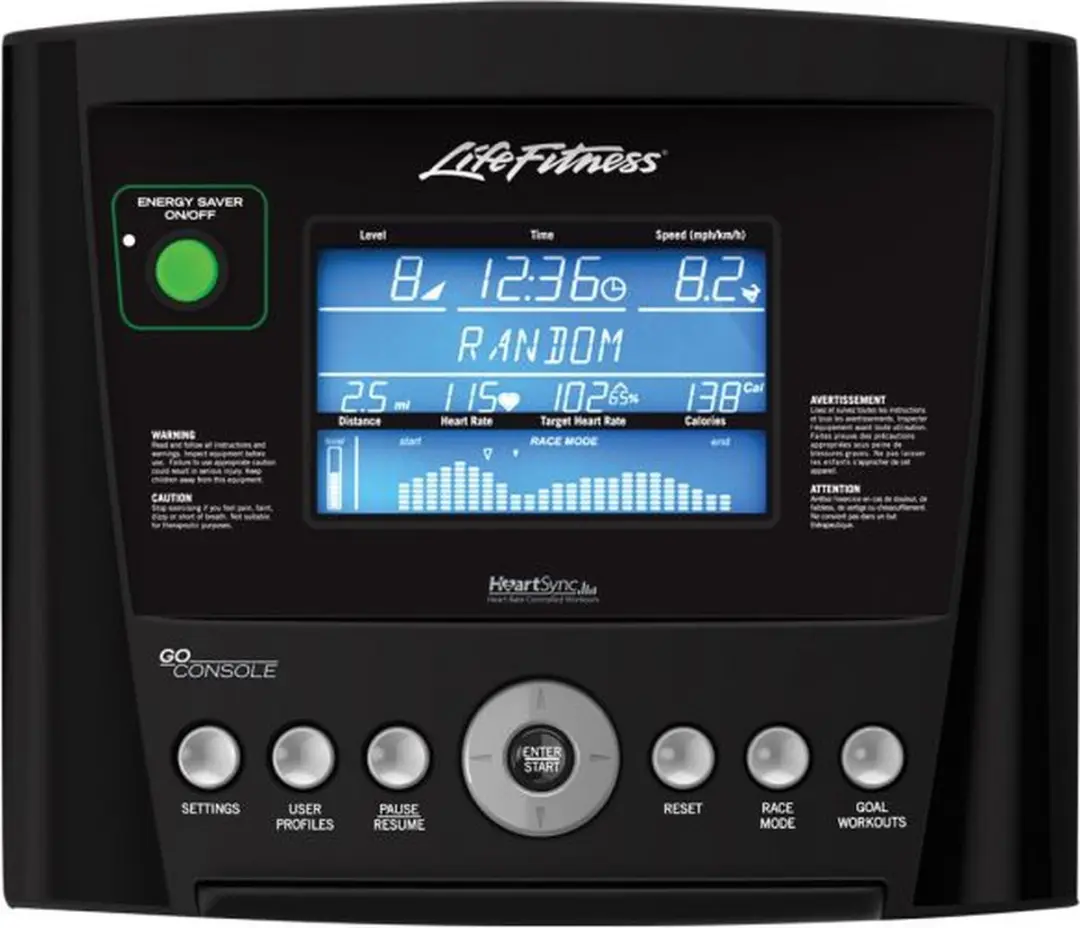 Life Fitness RS1 Lifecycle Hometrainer - 20 Niveaus - Antraciet