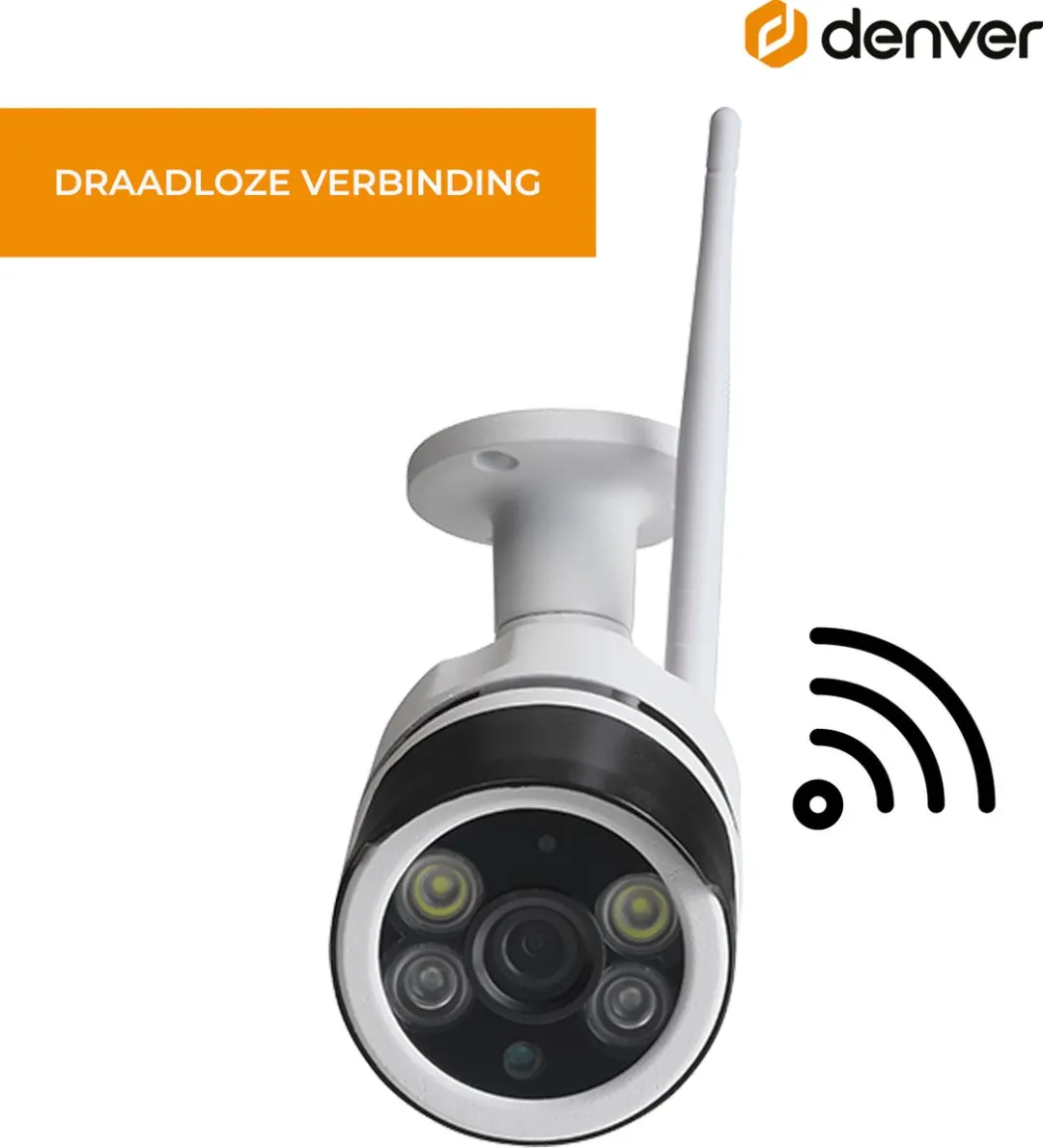Denver IOC233 Beveiligingscamera Buiten - Full HD 1080P - Wit - afbeelding 6 van 6
