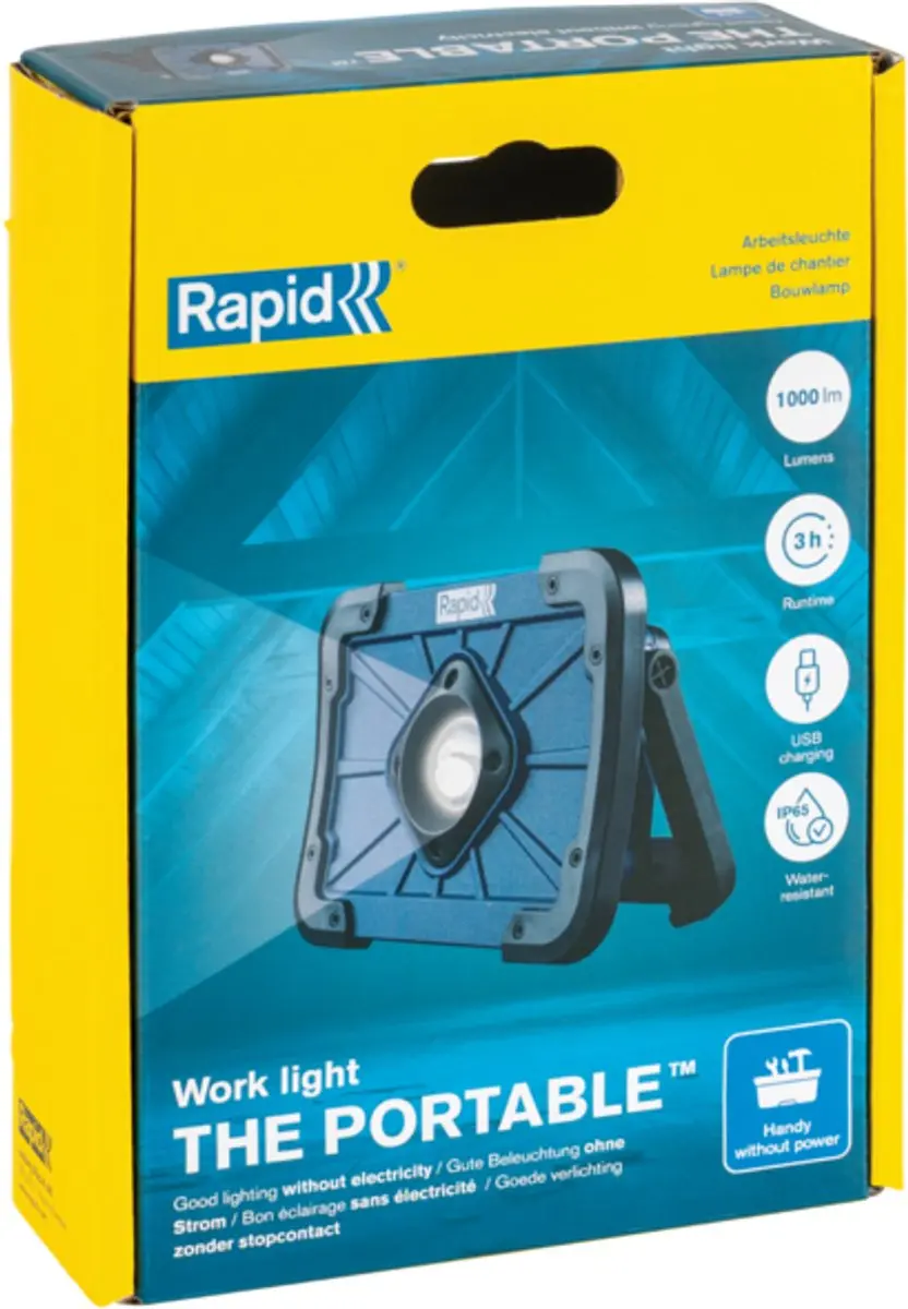 Rapid The Portable Werklamp 10W - Draadloos - Blauw - afbeelding 6 van 6