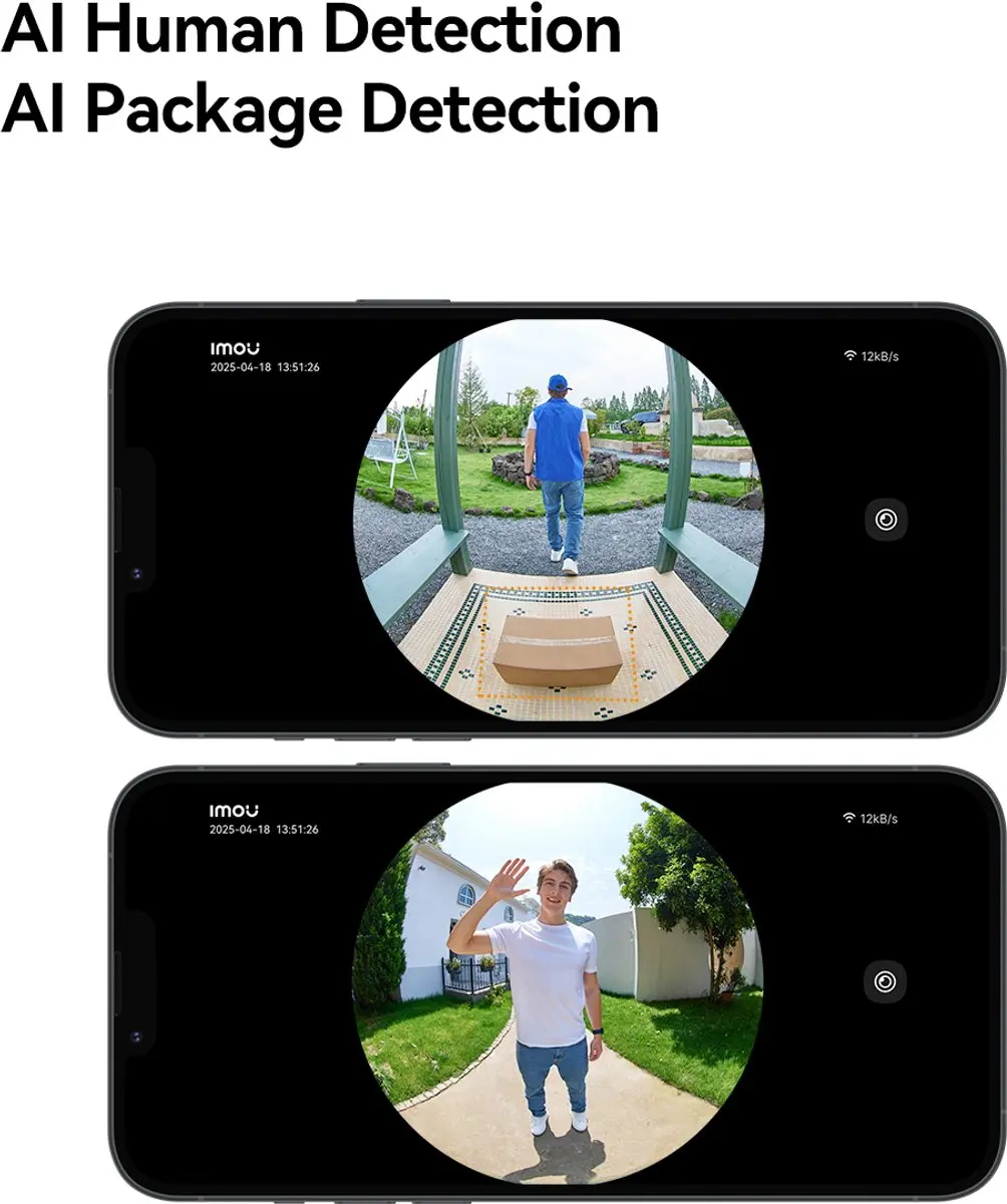 Imou Doorbell 3 DB-3EP-4M0W/DS3 Video Deurbel - 4MP QHD - Zwart