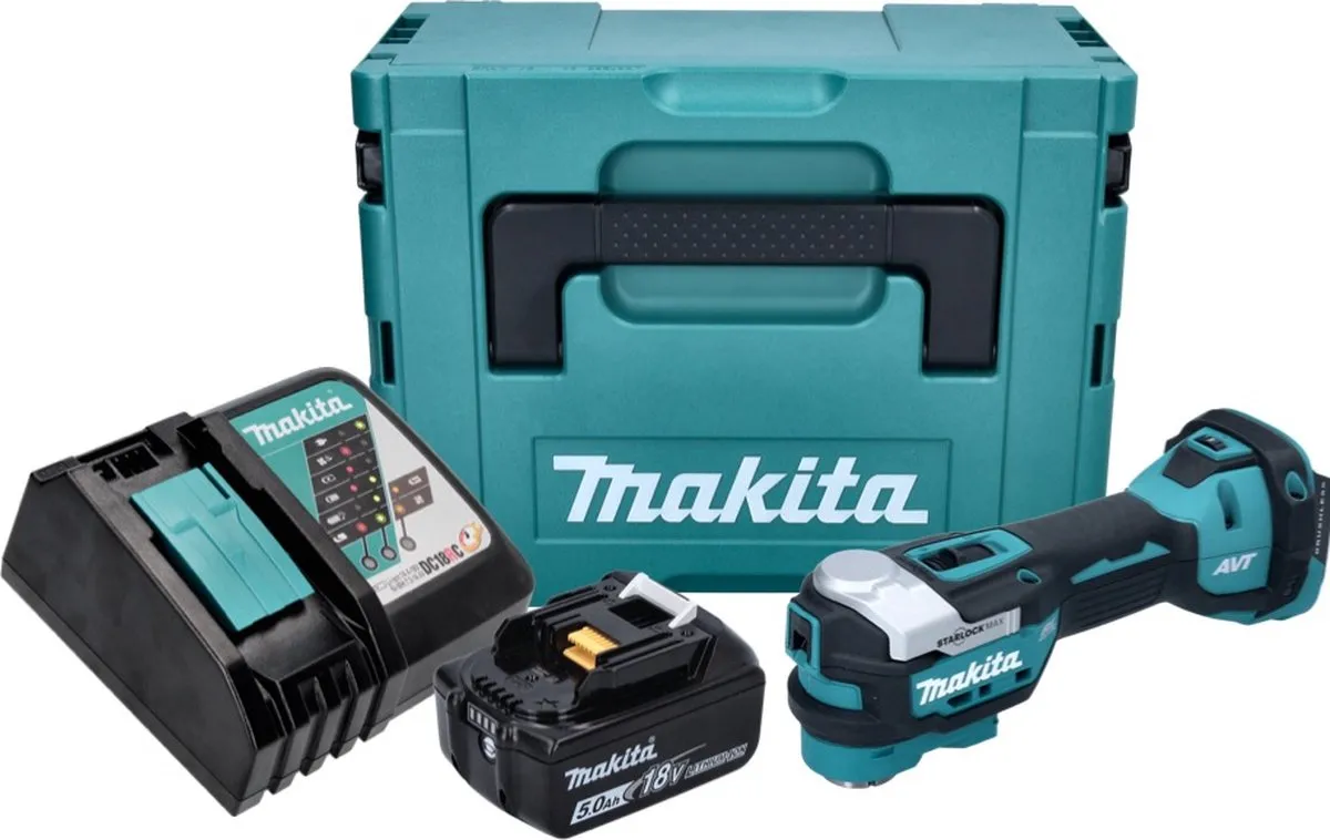 Makita DTM 52 Multifunctioneel Gereedschap 18V - Starlock Max - 5,0Ah