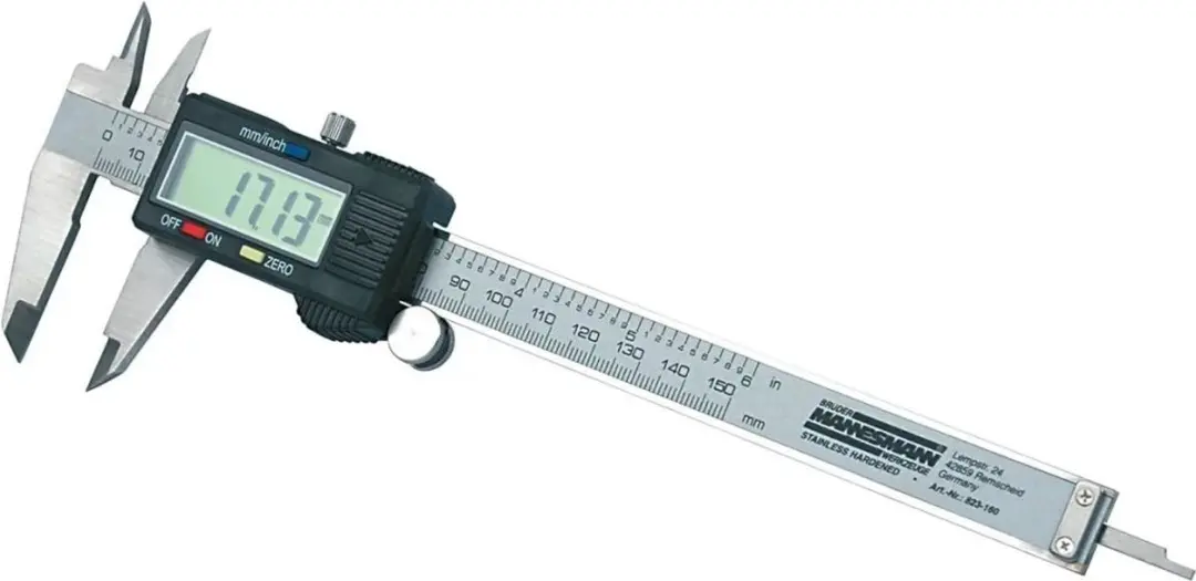 Brüder Mannesmann 823150 Schuifmaat Digitaal 150mm - Zwart/Grijs - afbeelding 6 van 6