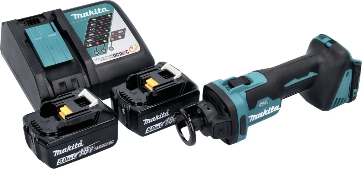 Makita DCO 181 RT Accu-Rotatiesnijder 18V - 32.000 tpm - 2x 5,0Ah