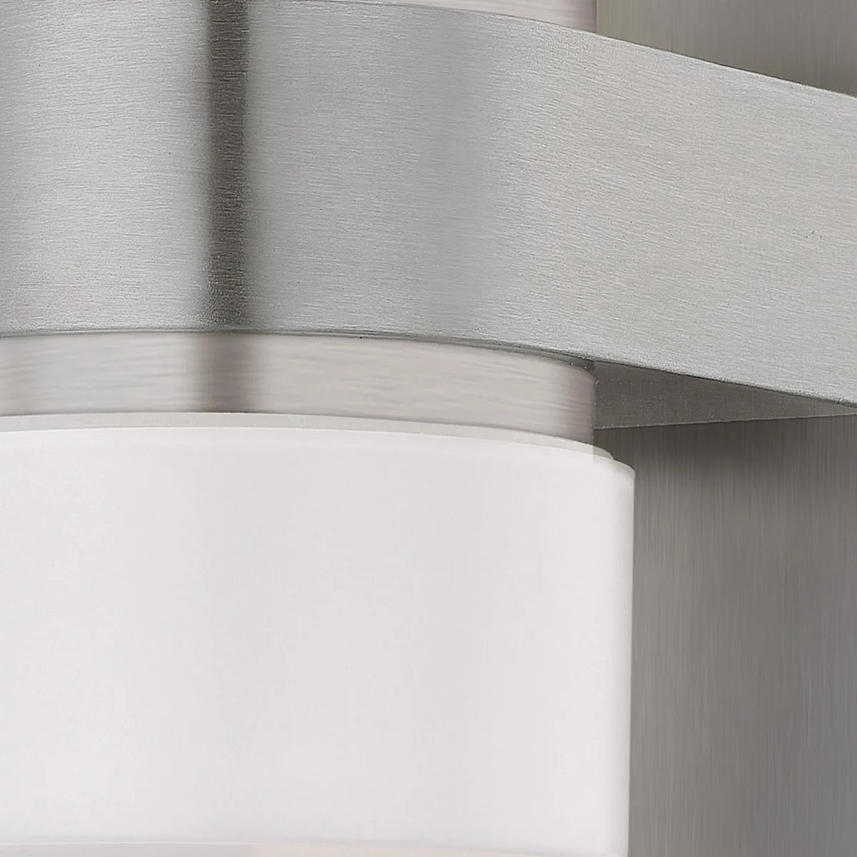 Eglo Atollari Wandlamp RVS - 2 Lichtpunten - IP44 - Zilver/Wit
