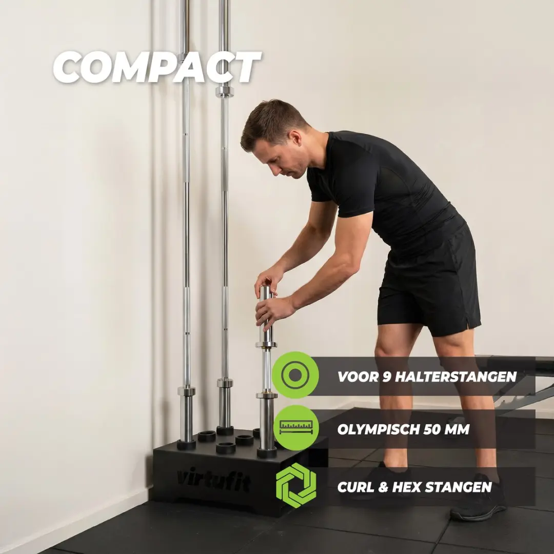 VirtuFit Olympische Halterstanghouder 50mm - Zwart