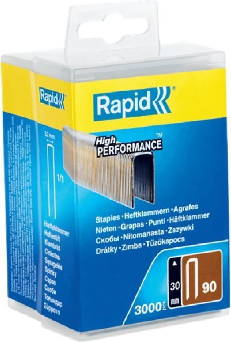 Rapid Nr. 90 Smalrugnieten 30mm - 3.000 Stuks