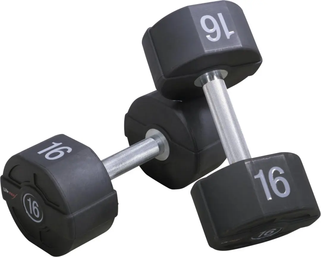 LifeMaxx PU Dumbbell 54kg - Zwart