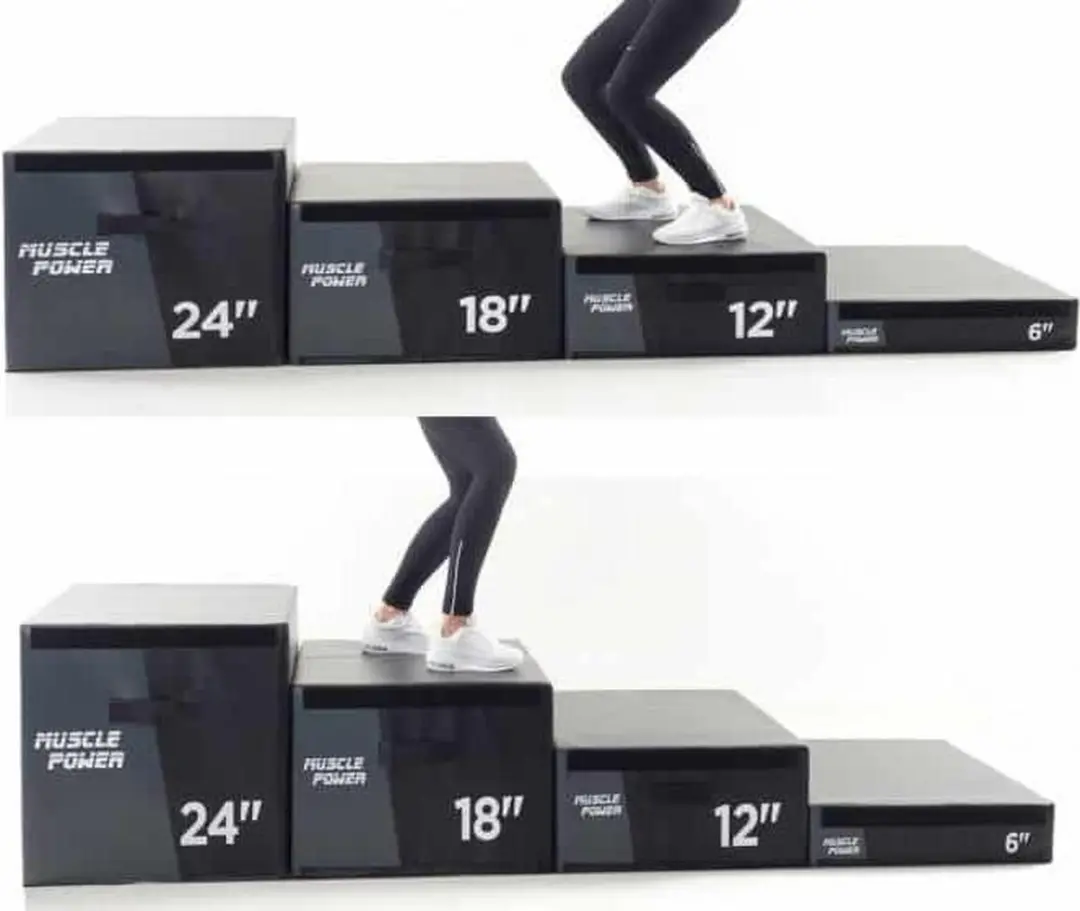 Muscle Power Safe Plyo Box Set 75x90cm - Zwart - afbeelding 6 van 6