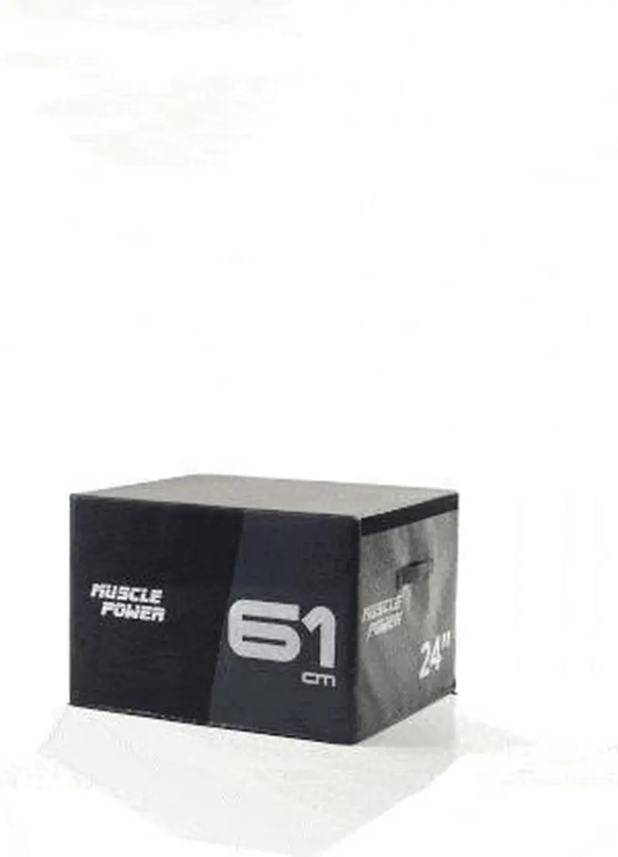 Muscle Power Safe Plyo Box Set 75x90cm - Zwart