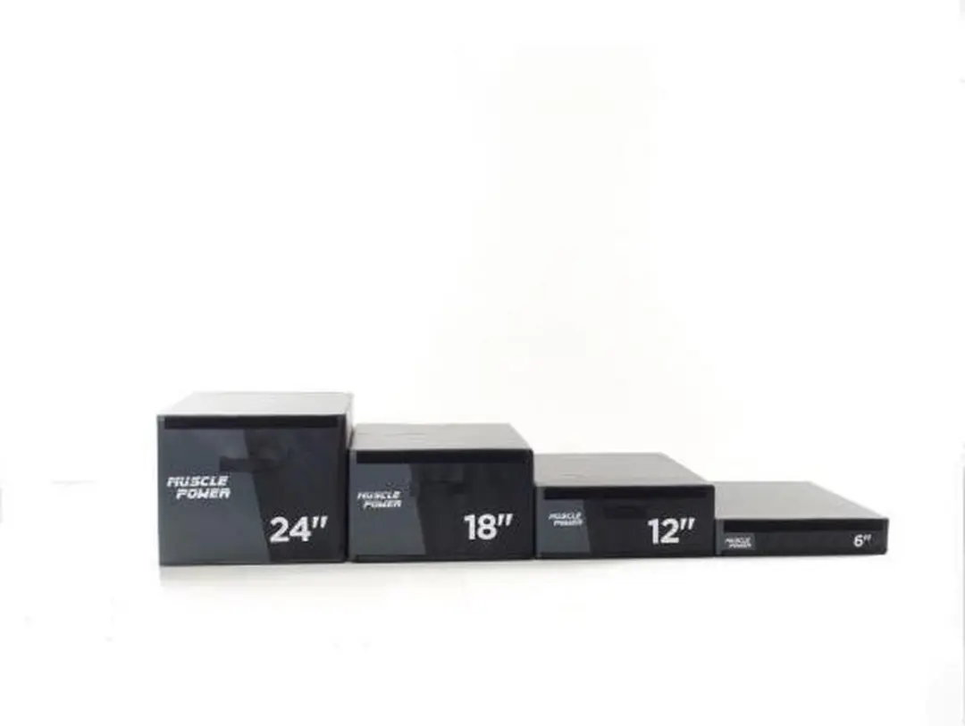 Muscle Power Safe Plyo Box Set 75x90cm - Zwart