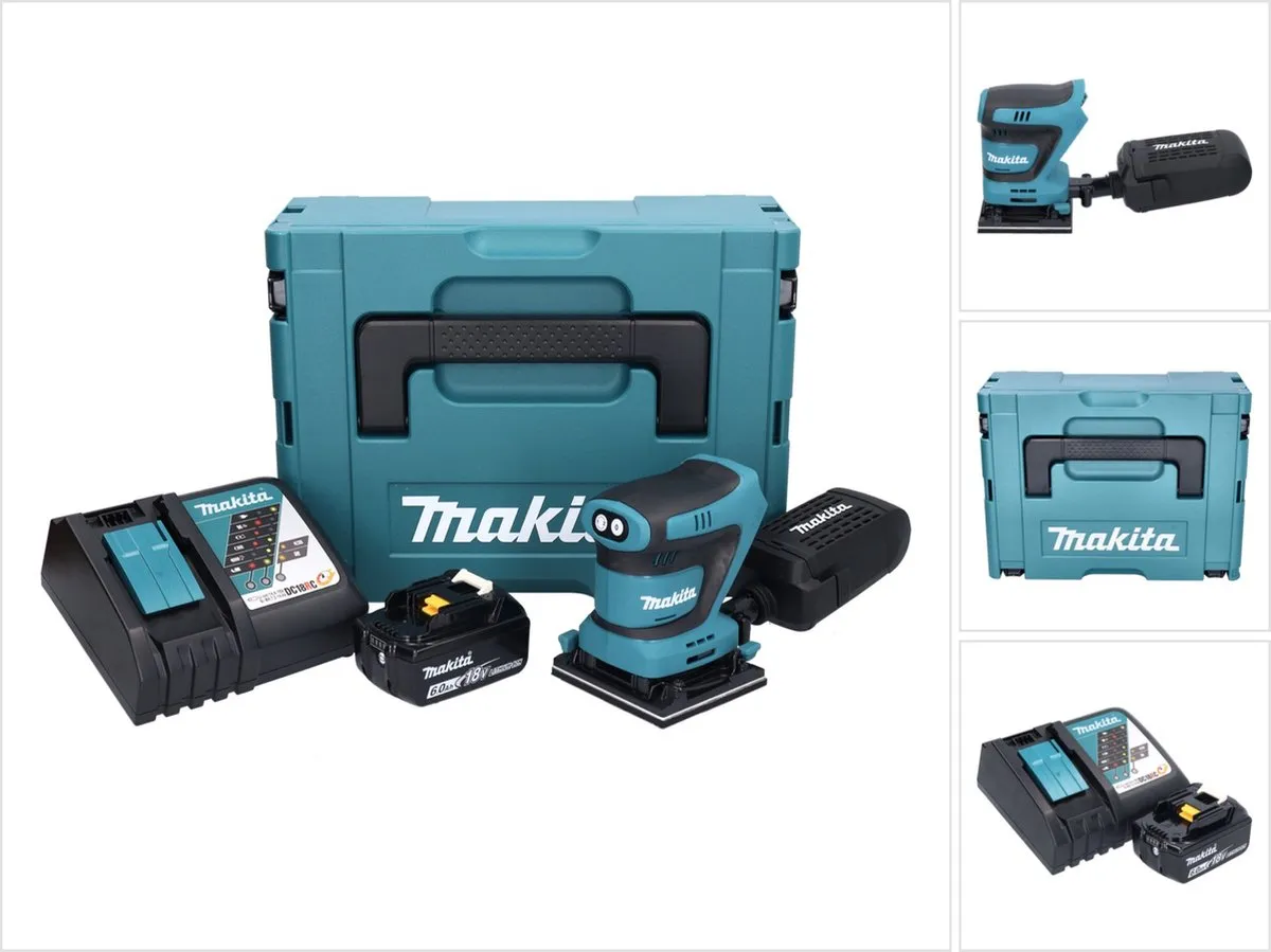 Makita DBO 480 RG1J Excentrische Schuurmachine 18V