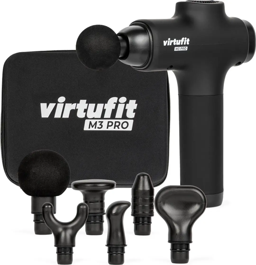 VirtuFit M3 Pro VF11003 Massagepistool - 6 Koppen - Zwart - afbeelding 6 van 6