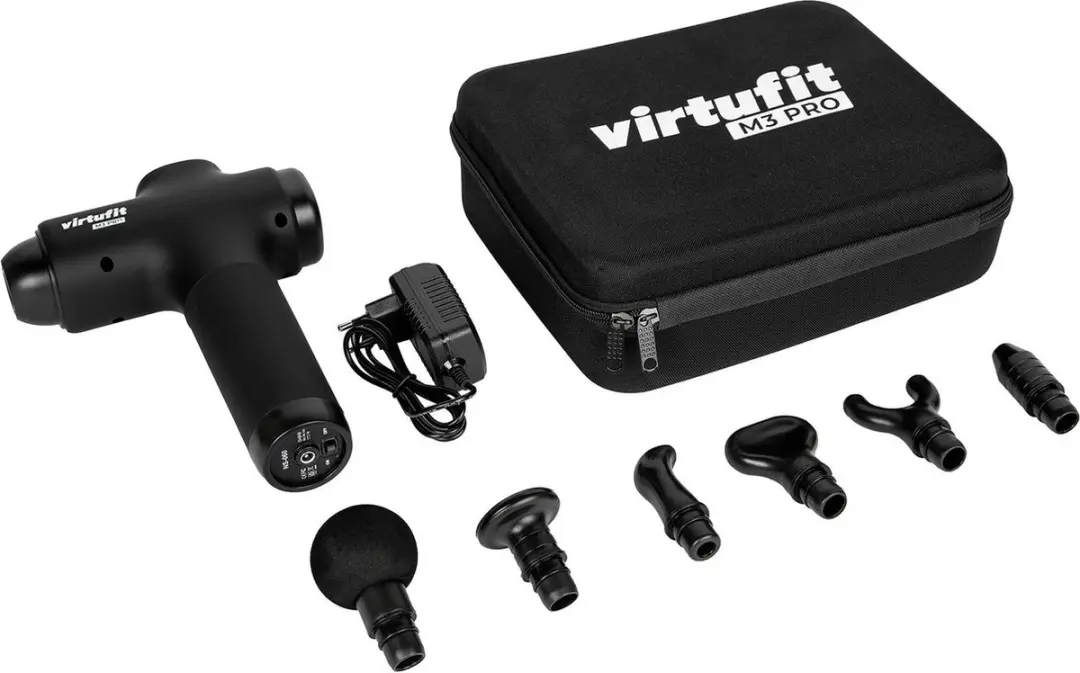 VirtuFit M3 Pro VF11003 Massagepistool - 6 Koppen - Zwart