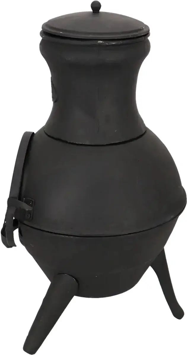 Esschert Design Terraskachel 70cm - Gietijzer - Zwart