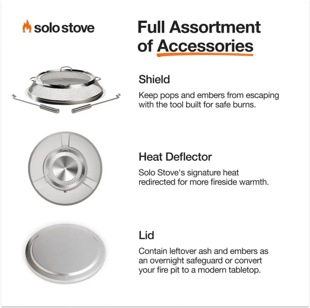 Solo Stove Bonfire 2.0 Vuurplaats - 49,5cm - Roestvrij staal - Grijs