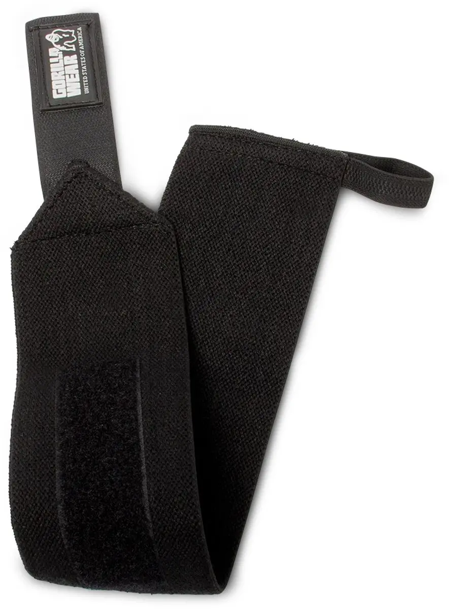 Gorilla Wear Essential Wrist Wraps - 2 Stuks - Zwart/Rood