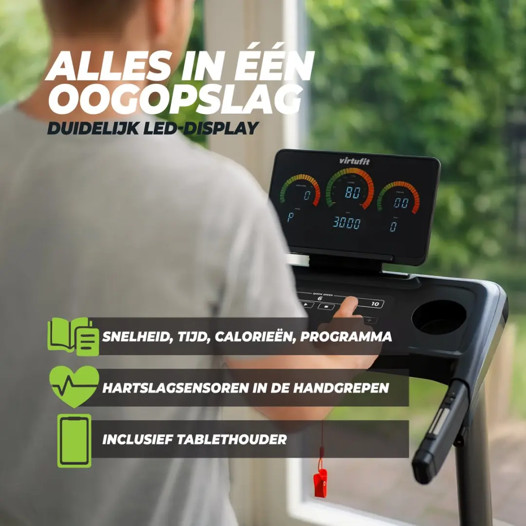 VirtuFit TR75i Loopband - 24 Programma's - 12 km/u - Zwart