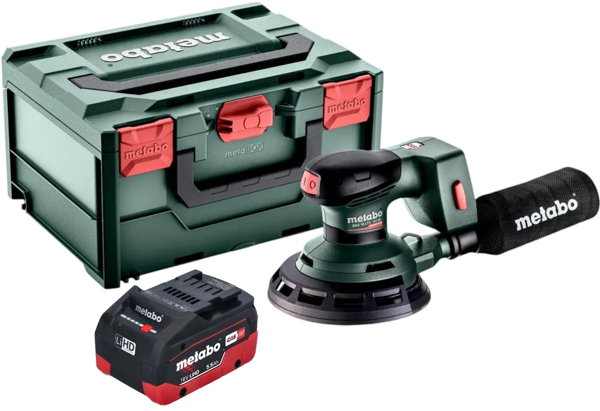 Metabo SXA 18 LTX 150 BL Accuschuurmachine