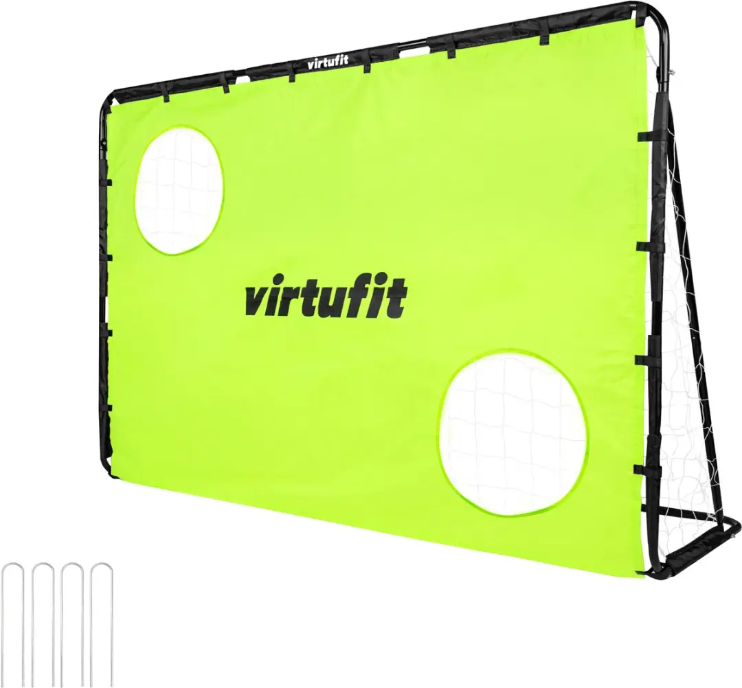 Virtufit Voetbaldoel 180x120cm Groen - Incl. grondankers - afbeelding 6 van 6