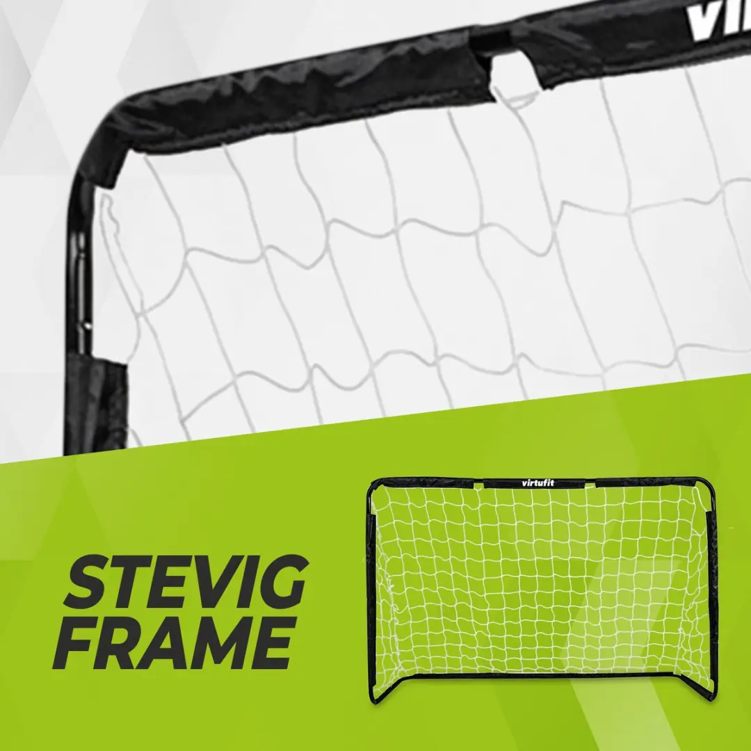Virtufit Voetbaldoel 180x120cm Groen - Incl. grondankers