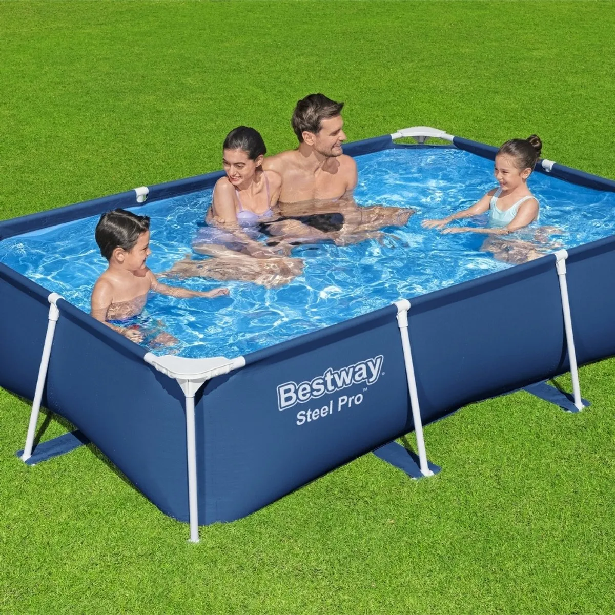 Bestway Steel Pro 56403 Opzetzwembad 259x170x61cm - Blauw - afbeelding 2 van 6