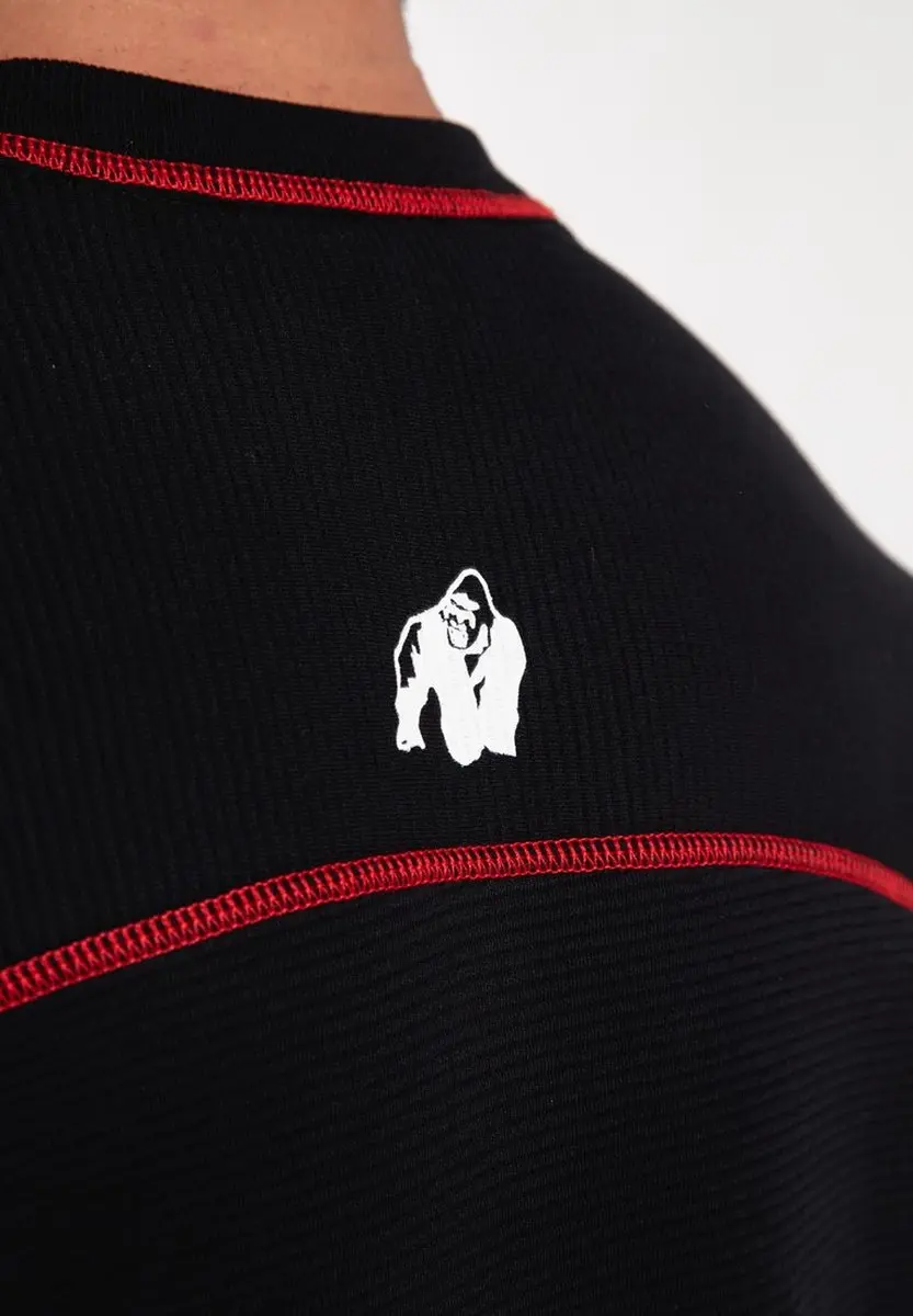 Gorilla Wear Finley Oversized T-shirt M - Zwart/Rood