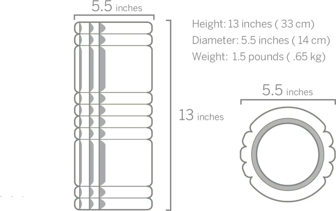 TriggerPoint The Grid 1.0 Foam Roller 33cm - Zwart