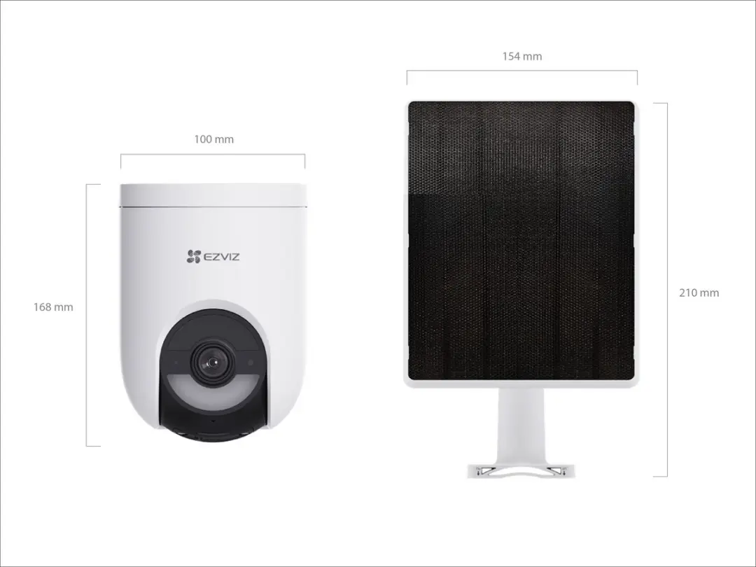 EZVIZ HB8 Lite CS-HB8C/SP-R100 2K+ Buitencamera - Wit - 2 Stuks