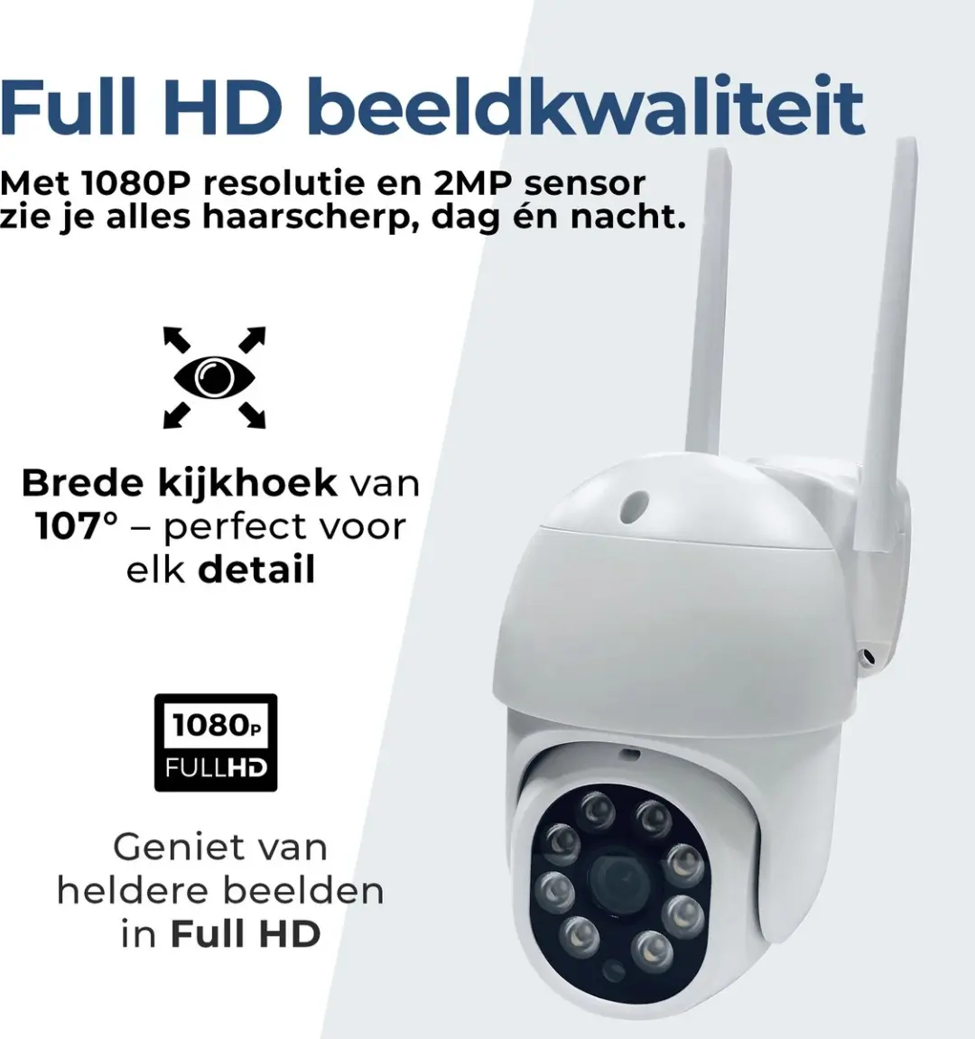 Denver IOC224 Beveiligingscamera Buiten & Binnen - Full HD - Nachtzicht - WiFi