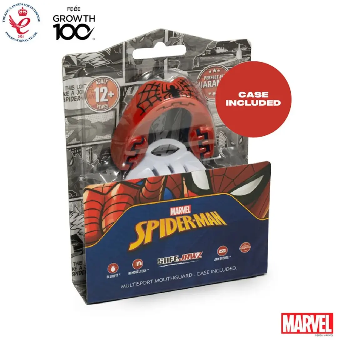 Safejawz Marvel Spider-Man Bitje - Rood - Maat L