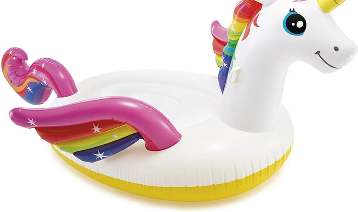 Intex Mega Unicorn Island - 57281EU - Wit/Roz/Geel - afbeelding 6 van 6