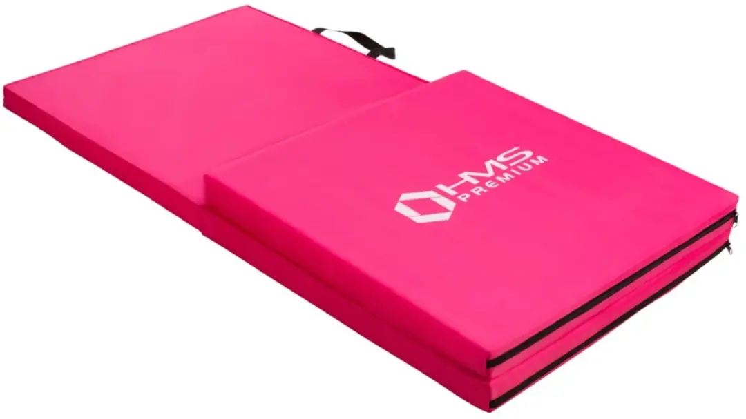 HMS Premium Opvouwbare Fitnessmat - Roze - afbeelding 6 van 6