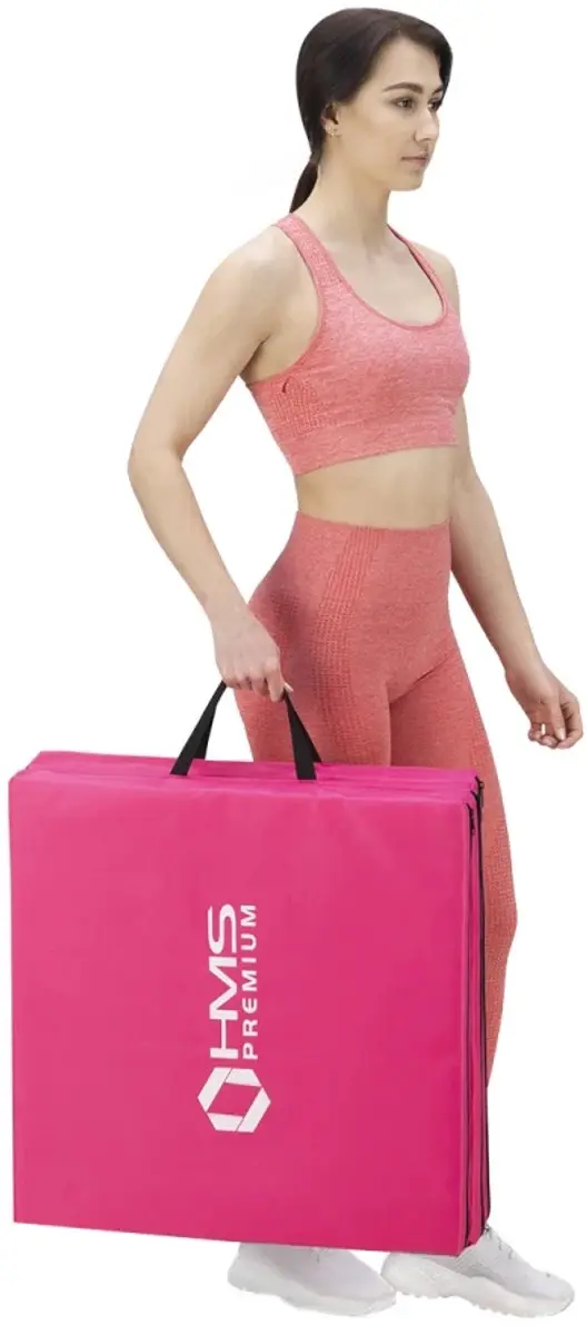 HMS Premium Opvouwbare Fitnessmat - Roze