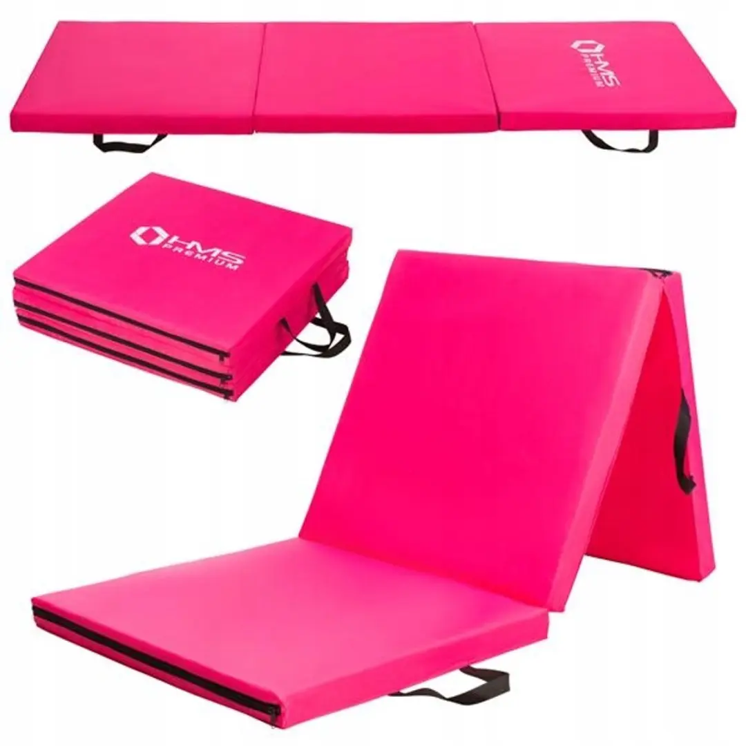 HMS Premium Opvouwbare Fitnessmat - Roze