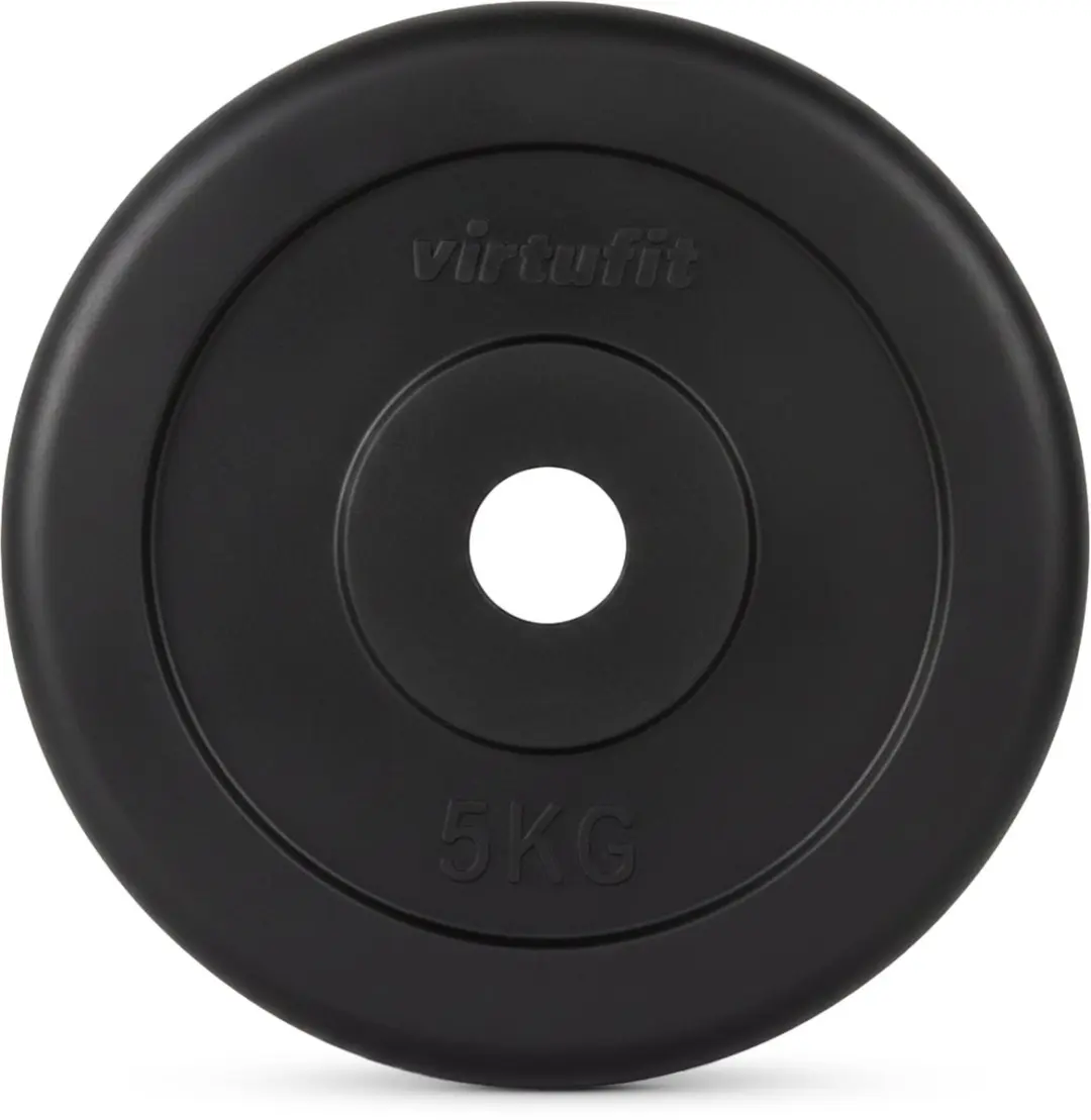 VirtuFit Rubberen Halterset 40kg - Halterstang 170cm + 4x5kg