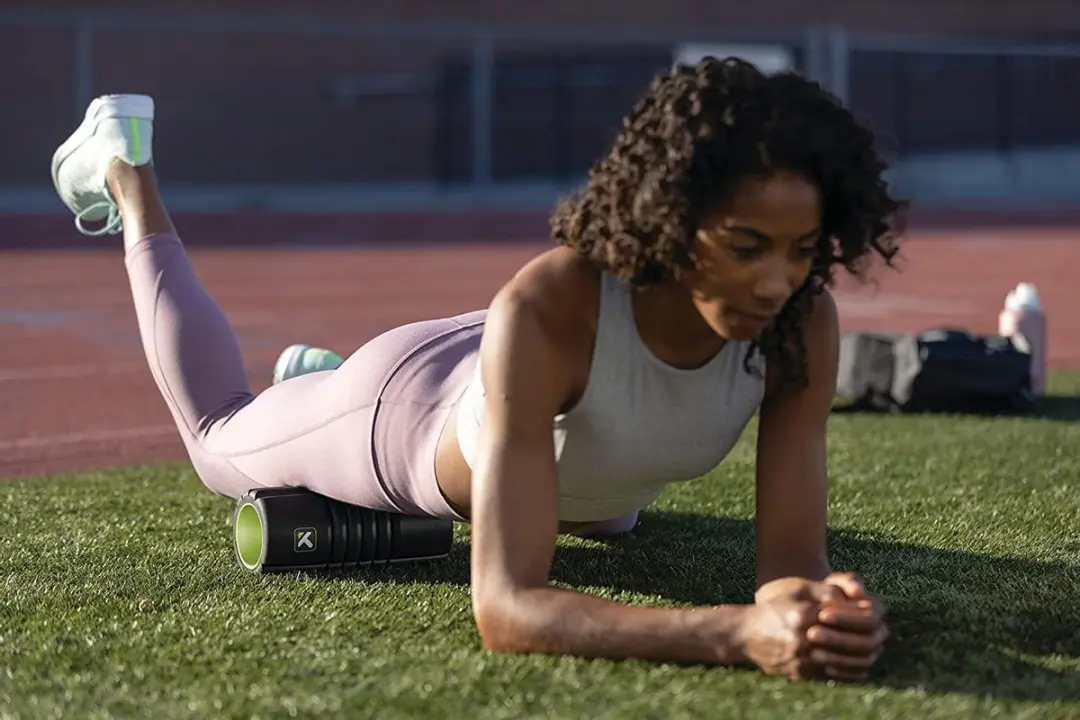 TriggerPoint The Grid Travel Foam Roller - Zwart/Lime