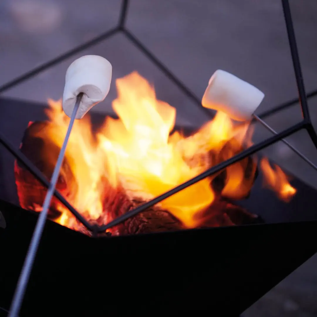 Barbecook Jura Vuurkorf - 42,5x42,5x70cm - Zwart
