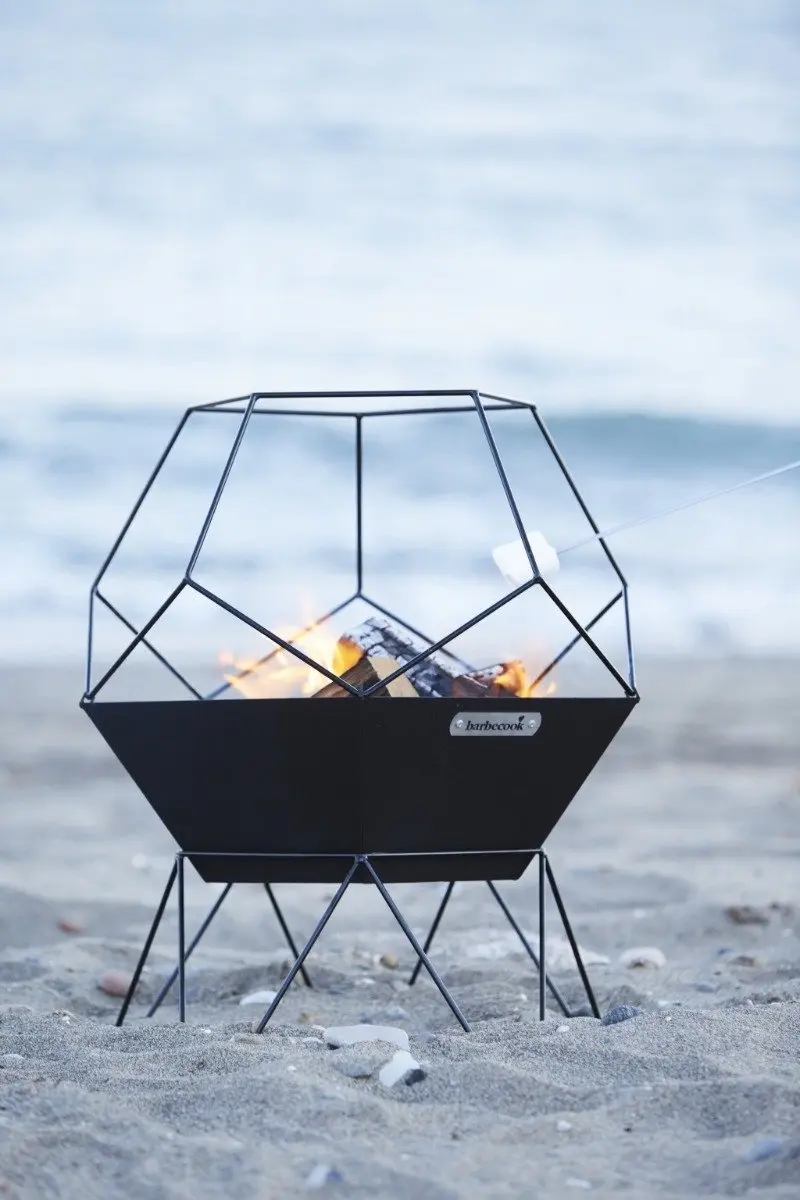 Barbecook Jura Vuurkorf - 42,5x42,5x70cm - Zwart