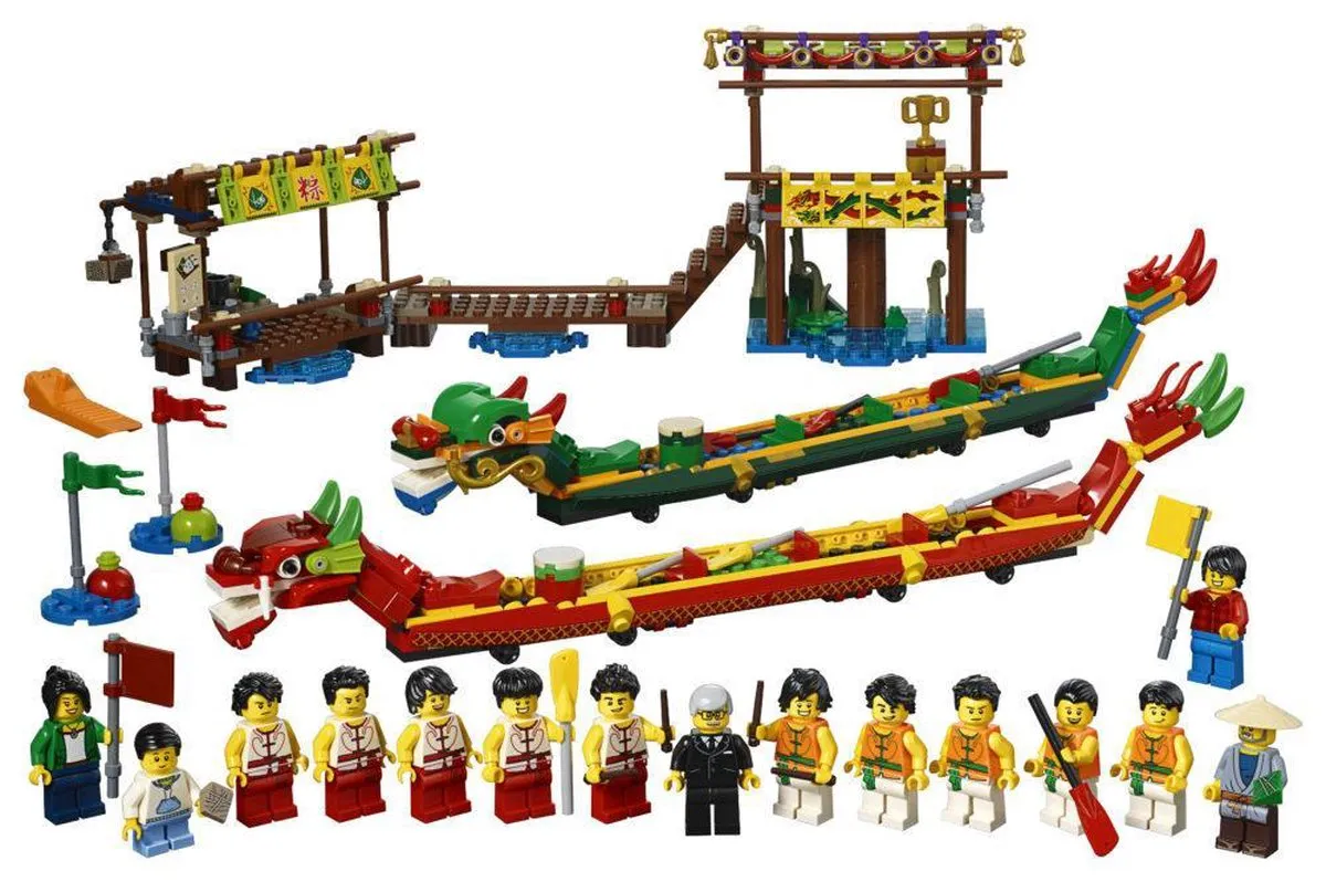LEGO 80103 Dragon Boat Race - 471 Stukken - 15 Minifiguren