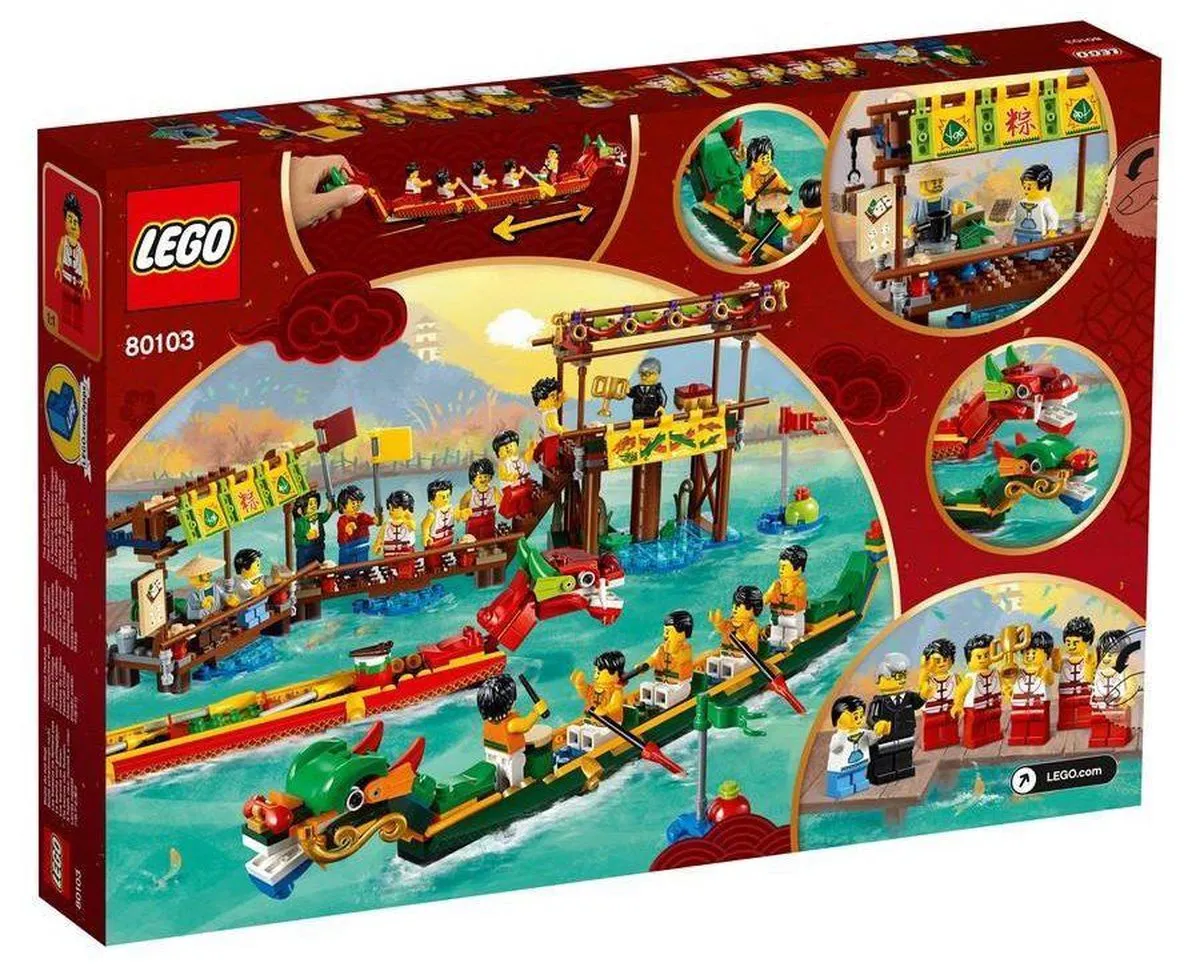 LEGO 80103 Dragon Boat Race - 471 Stukken - 15 Minifiguren